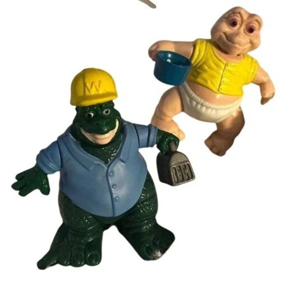 Disney Dinosaurs Earl Baby Sinclair Figure Lot 1992 McDonalds Happy Meal Toy